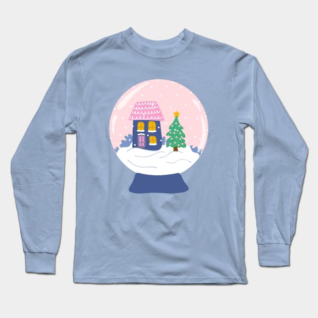 Glass snow globe Long Sleeve T-Shirt by DanielK